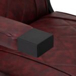 Hair System BM88066B burgunderroter Friseurstuhl auf schwarzem Gestell – Bild 9