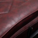 Hair System BM88066B burgunderroter Friseurstuhl auf schwarzem Gestell – Bild 10