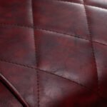 Hair System BM88066B burgunderroter Friseurstuhl auf schwarzem Gestell – Bild 15