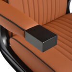 Gabbiano Levi brauner Friseurstuhl (glatte Oberfläche) – Bild 9