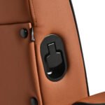 Gabbiano Levi brauner Friseurstuhl (glatte Oberfläche) – Bild 12