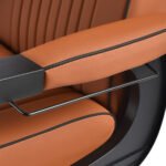 Gabbiano Levi brauner Friseurstuhl (glatte Oberfläche) – Bild 13