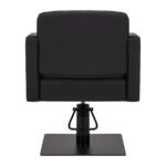 Gabbiano Elda Friseurstuhl, schwarz, mit schwarzem Gestell – Bild 3