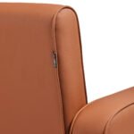 Gabbiano Bilbao Friseurstuhl, braun, mit schwarzem Gestell – Bild 6