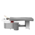 Friseurwaschplatz mit Liege Head Spa Gabbiano 017 grau – Bild 3