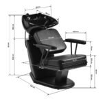 Gabbiano Madrid Friseursalon Waschstation schwarz – Bild 8