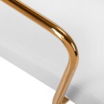 Kosmetikstuhl QS-OF211G goldcreme und grau – Bild 5