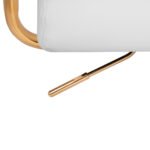 Kosmetikstuhl QS-OF211G goldcreme und grau – Bild 6