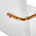 Kosmetikstuhl QS-OF211G goldcreme und grau – Bild 8