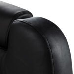 Schwarzer Friseurstuhl von Hair System New York auf goldenem Sockel – Bild 7