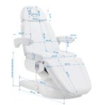 Azzurro Lux elektrischer Kosmetikstuhl, 3 Motoren, weiß – Bild 15