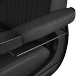 Gabbiano Visionerio Friseurstuhl, schwarz, mit schwarzem Gestell – Bild 7