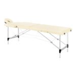 Balance Klappmassagetisch, Aluminium, 2-teilig, cremefarben