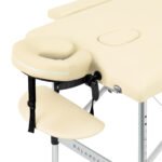 Balance Klappmassagetisch, Aluminium, 2-teilig, cremefarben – Bild 3