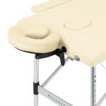 Balance Klappmassagetisch, Aluminium, 2-teilig, cremefarben – Bild 4