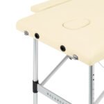 Balance Klappmassagetisch, Aluminium, 2-teilig, cremefarben – Bild 5