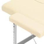 Balance Klappmassagetisch, Aluminium, 2-teilig, cremefarben – Bild 6