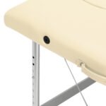 Balance Klappmassagetisch, Aluminium, 2-teilig, cremefarben – Bild 7