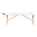 Balance 2-teilige, klappbare Massageliege aus Holz, weiß – Bild 2
