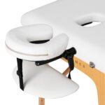 Balance 2-teilige, klappbare Massageliege aus Holz, weiß – Bild 3