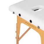 Balance 2-teilige, klappbare Massageliege aus Holz, weiß – Bild 4