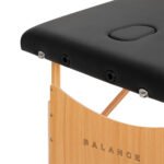 Balance 3-teilige, klappbare Massageliege aus Holz, schwarz – Bild 5