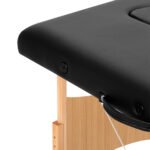 Balance 3-teilige, klappbare Massageliege aus Holz, schwarz – Bild 7