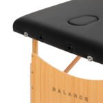 Balance Lux 2-teilige, klappbare Massageliege aus Holz, 190x70, schwarz – Bild 4