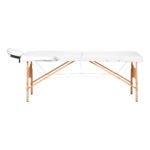 Balance Lux 2-teilige, klappbare Massageliege aus Holz, 190 x 70 cm, weiß – Bild 2