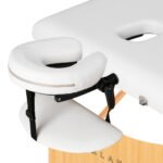 Balance Lux 2-teilige, klappbare Massageliege aus Holz, 190 x 70 cm, weiß – Bild 3