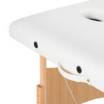 Balance Lux 2-teilige, klappbare Massageliege aus Holz, 190 x 70 cm, weiß – Bild 10