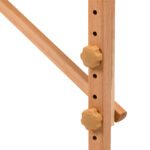 Balance Lux 3-teilige, klappbare Massageliege aus Holz, 190x70, schwarz – Bild 12