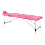 Balance Klappmassagetisch aus Aluminium, 2-teilig, rosa