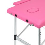 Balance Klappmassagetisch aus Aluminium, 2-teilig, rosa – Bild 5