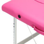 Balance Klappmassagetisch aus Aluminium, 2-teilig, rosa – Bild 7