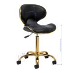 Gabbiano Q-4599G v2 schwarzer Kosmetikhocker – Bild 7