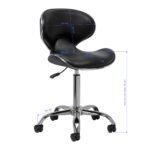 Gabbiano Q-4599 v2 schwarzer Kosmetikhocker – Bild 7