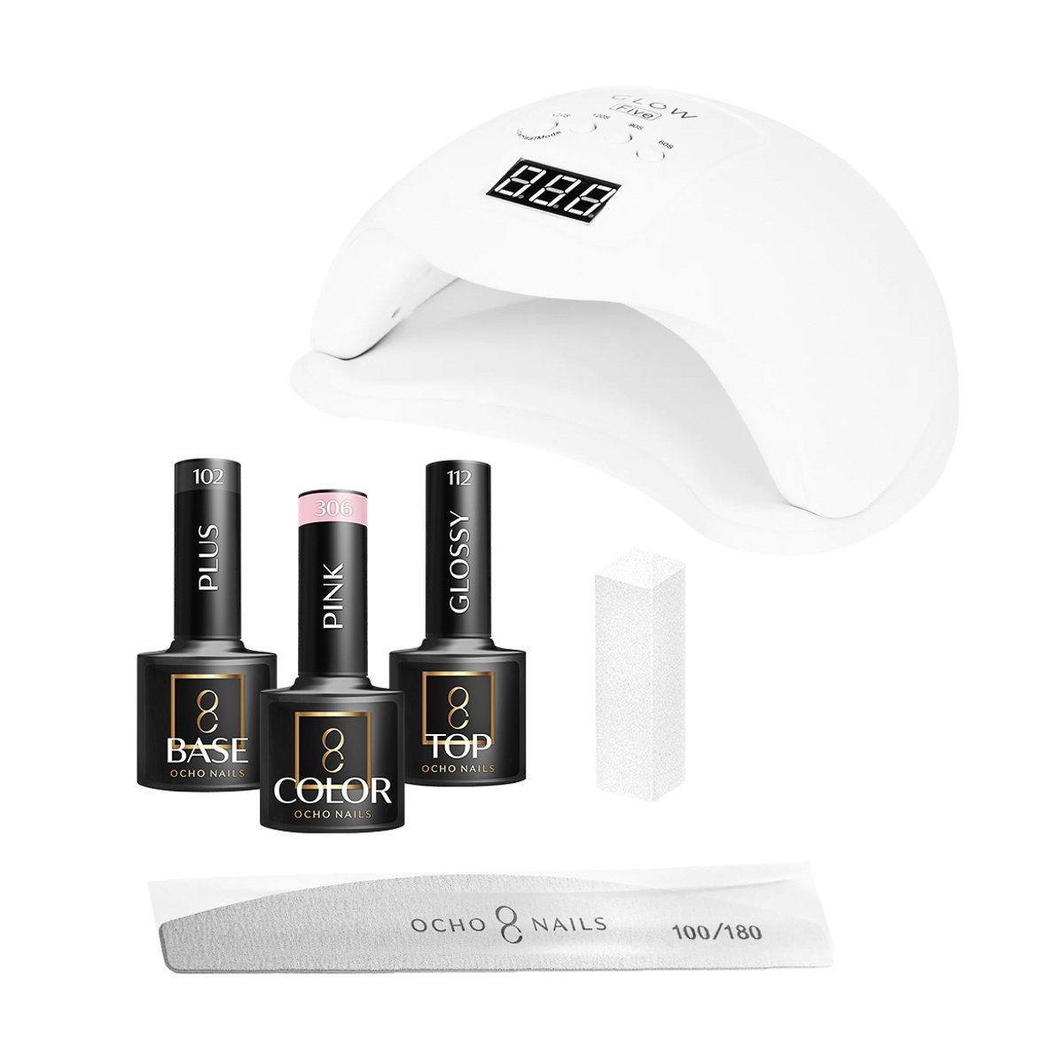 zestaw-ocho-nails-8_1405 OCHO NAILS 8 Hybrid Starter Kit – Bild 1