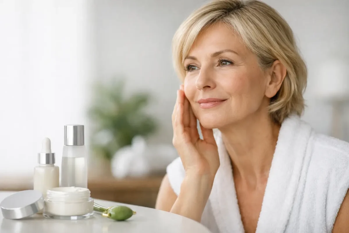 Welche Gesichtspflege bei reifer Haut passt?