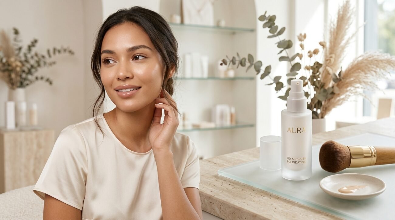 HD Airbrush Foundation: Schwereloser Teint & natürliches Finish für jeden Tag